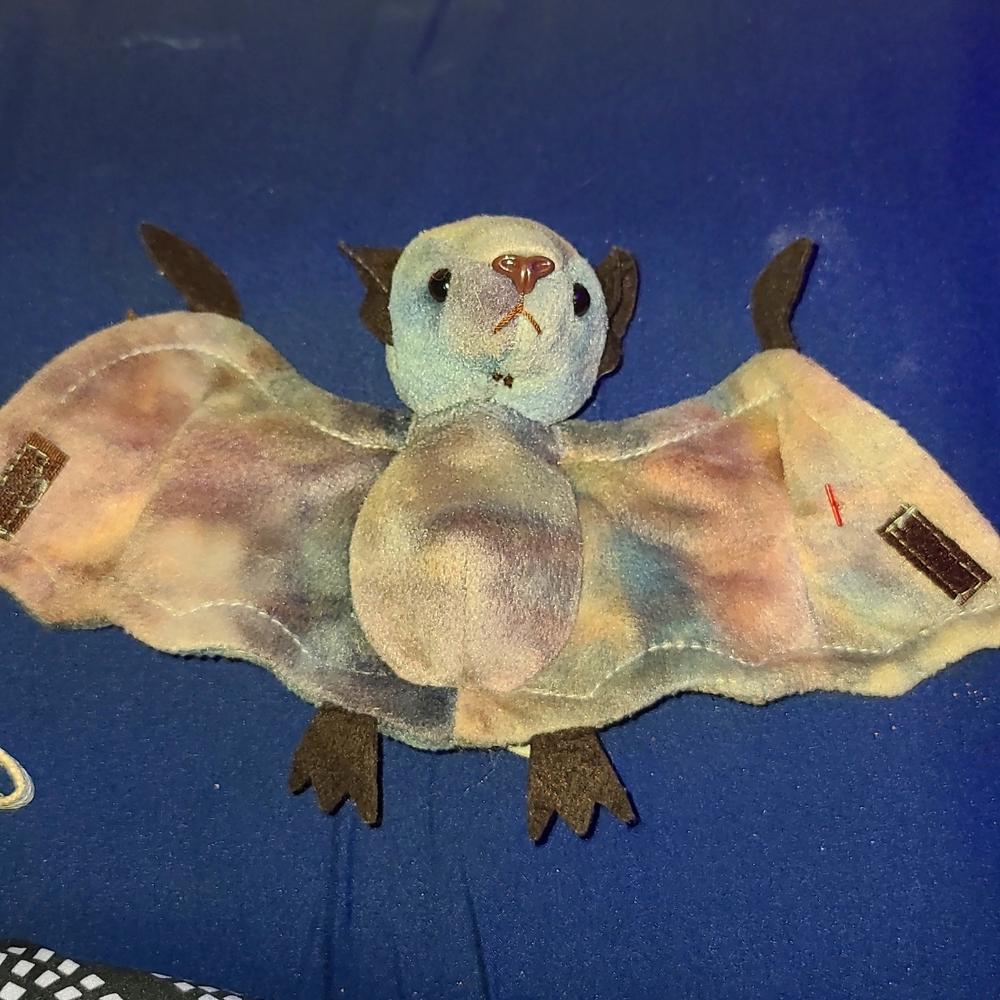 Ty Beanie baby rare tie dye Batty
